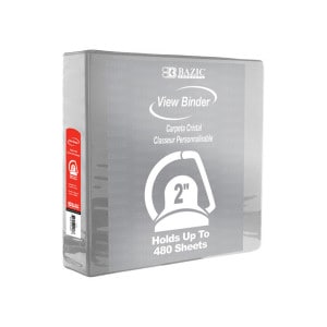 2" D-Ring Binder - Gray
